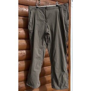 L.L.Bean Women’s Comfort Trail Pants 16  Stretch Quick-Dry Outdoor Khaki